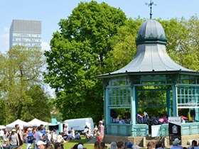 Weston Park bandstand during a previous event