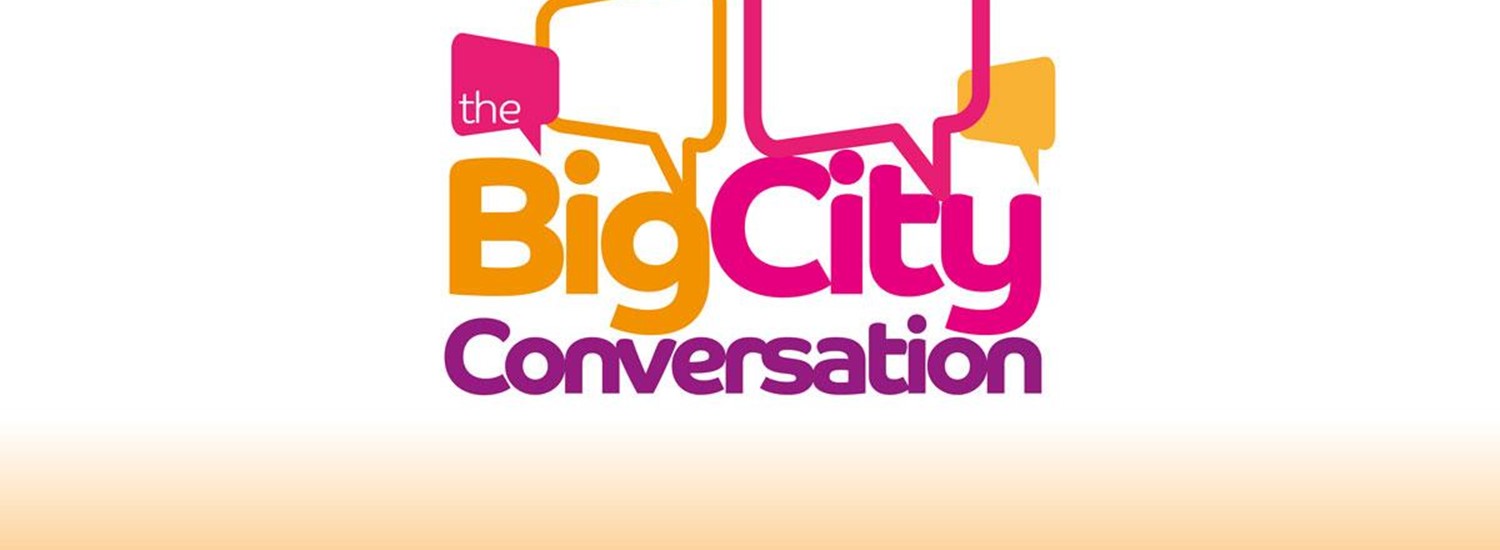 Big city conversation poster